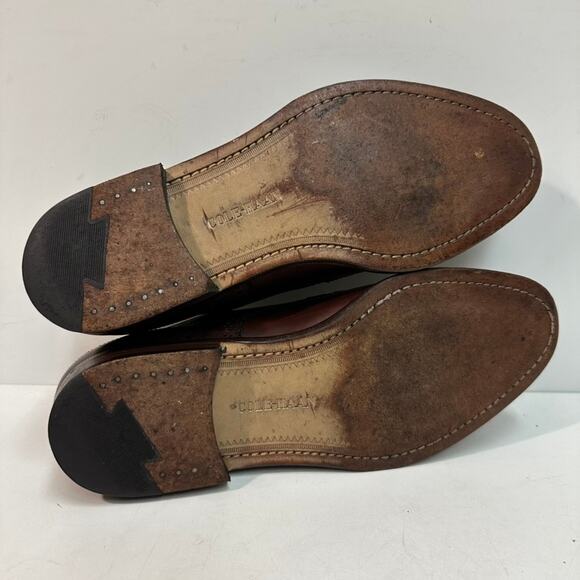 VERY GOOD Rancourt & Co. x Cole Haan Oxford Wingtip Cap Toe Brown Maine USA 8.5 - Picture 11 of 13